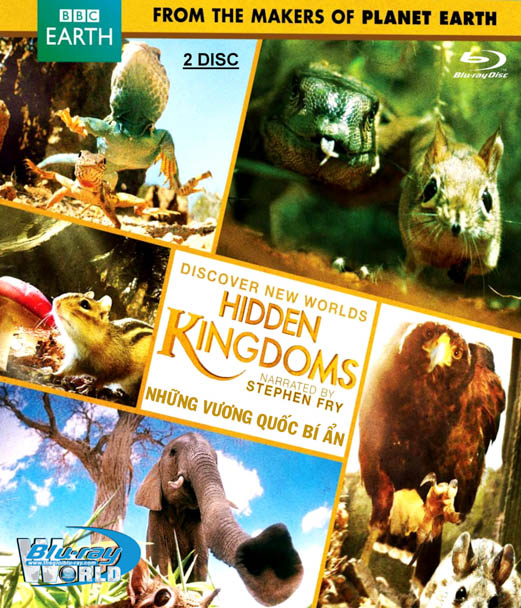 F622. BBC Earth - Hidden Kingdoms - NHỮNG VƯƠNG QUỐC BÍ ẨN (2D 25G - 2DISC)
